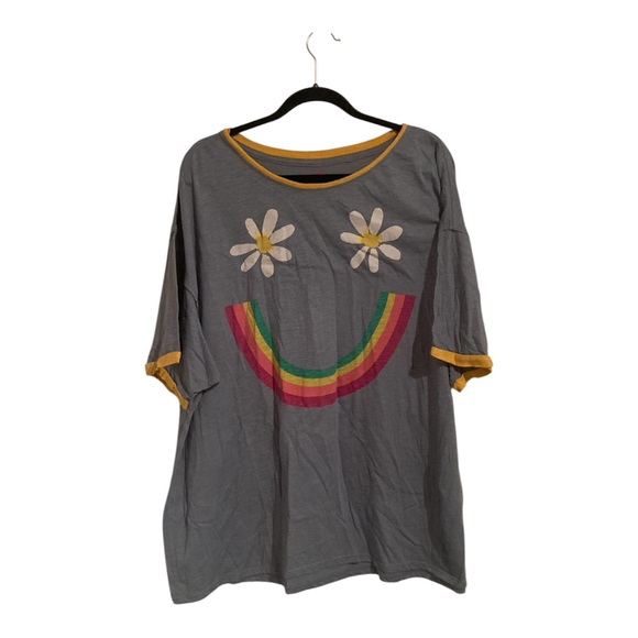 Natural Life Ringer Over Sized Tee - Picture 2 of 4